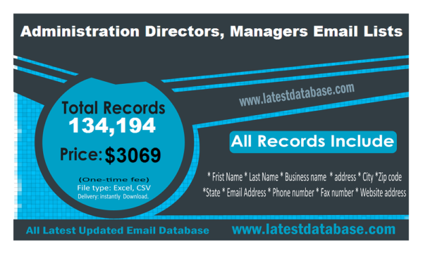 Administration Directors, Managers Email Member Datas