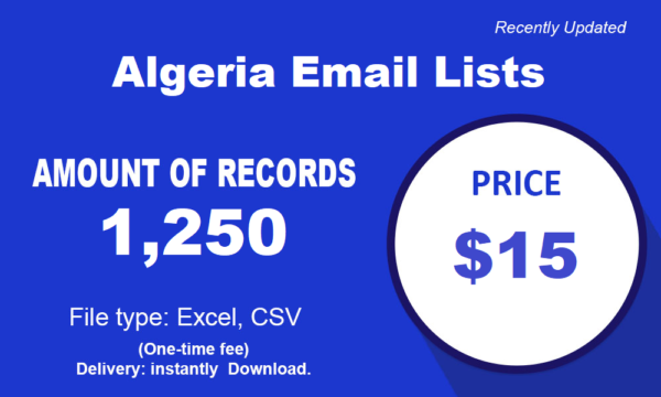 Algeria Email Member Datas