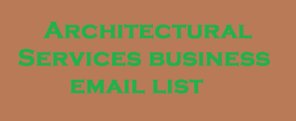 Architectural Services Email Member Data