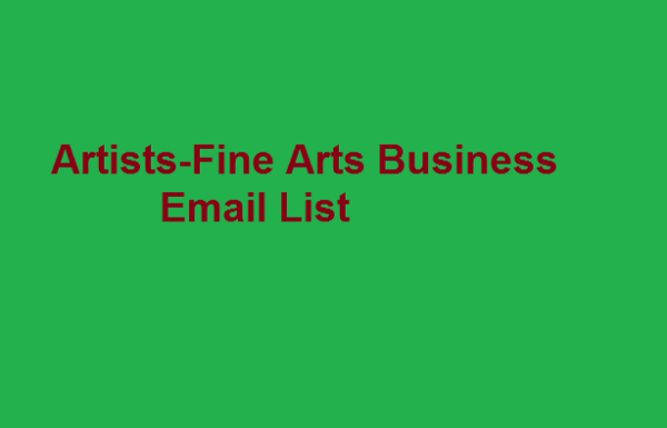 Artists Fine Arts Email Member Data