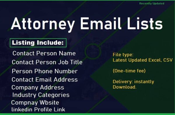 Attorney Email Member Data