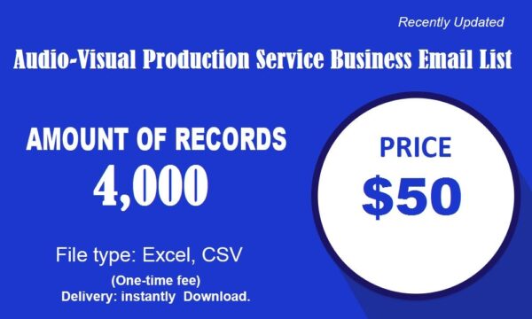 Audio-Visual Production Service Email Member Data