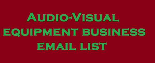 Audio-Visual Equipment Email Member Data