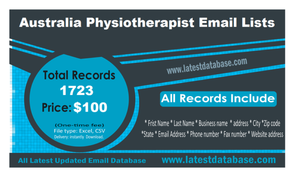 Australia Physiotherapist Email Member Datas