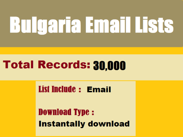 Bulgaria Email Member Datas