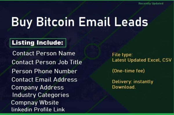 Buy Bitcoin Email Member Datas