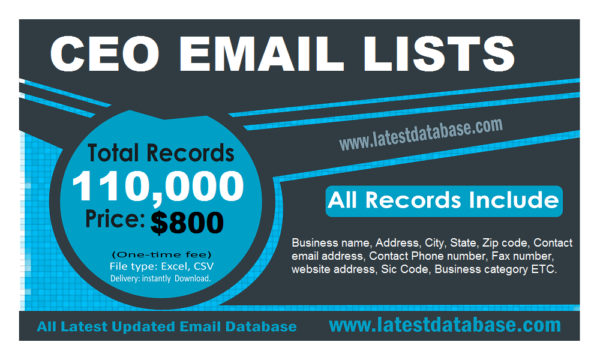 CEO Email Member Datas