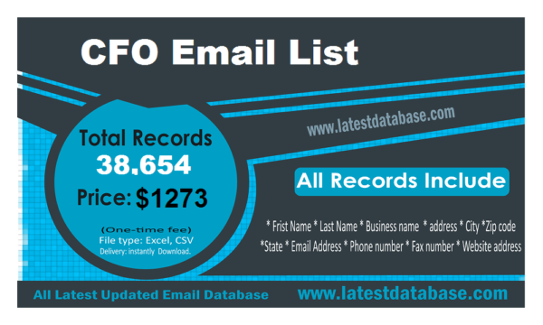 CFO Email Member Data