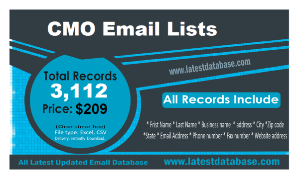 CMO Email Member Datas