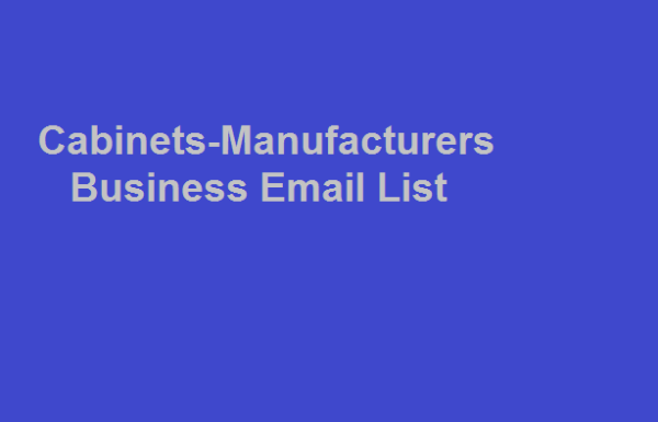 Cabinets Manufacturers Email Member Data