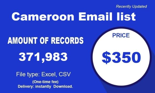 Cameroon Email Member Data