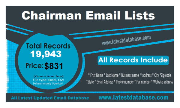 Chairman Email Member Datas