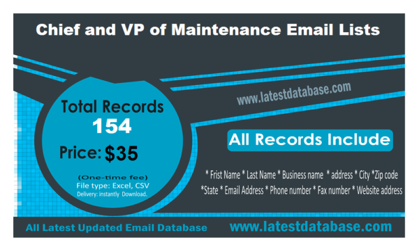 Chief and VP of Maintenance Email Member Datas