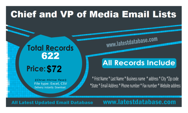 Chief and VP of Media Email Member Datas