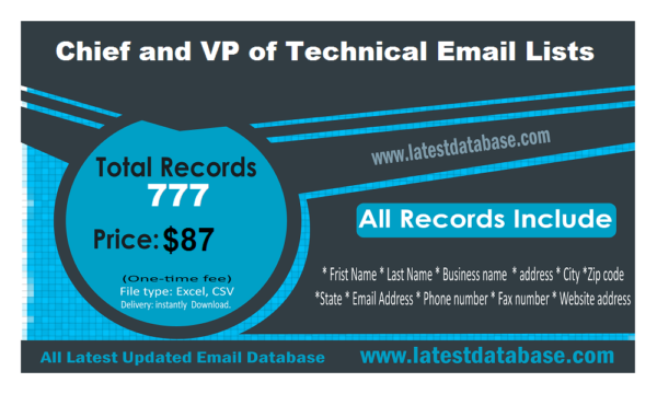 Chief and VP of Technical Email Member Datas