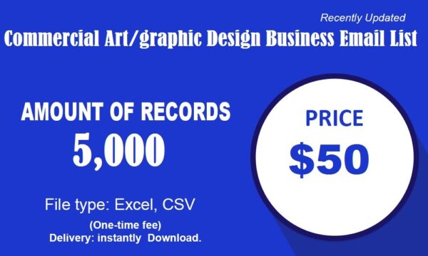 Commercial Art graphic Design Email Member Data