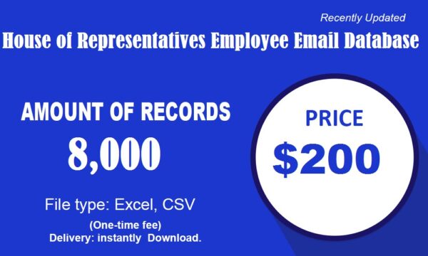 House of Representatives Employee Email Member Data