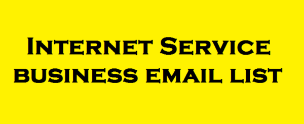 Internet Service Email Member Data