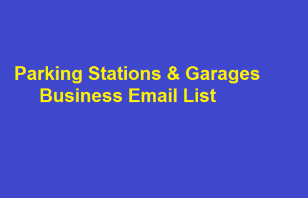 Parking Stations & Garages Email Member Data