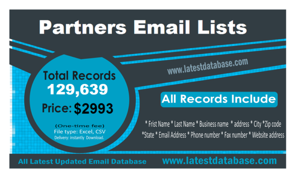 Partners Email Member Datas