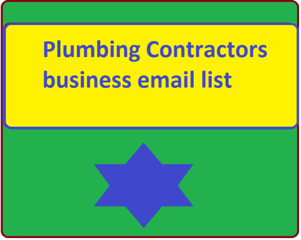 Plumbing Contractors Email Member Data