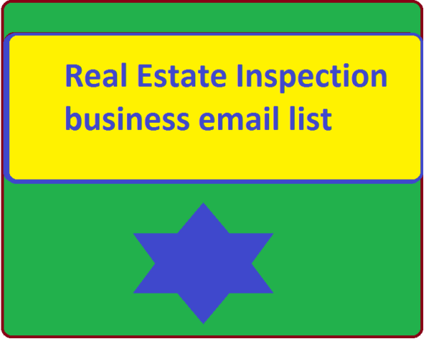 Real Estate Inspection Email Member Data