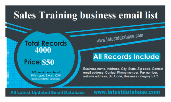 Sales Training Email Member Data