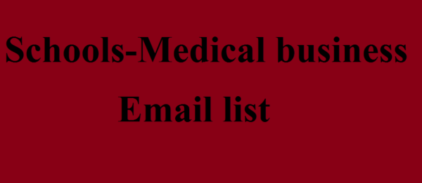 Schools Medical Email Member Data