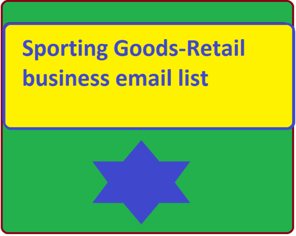 Sporting Goods-Retail Email Member Data