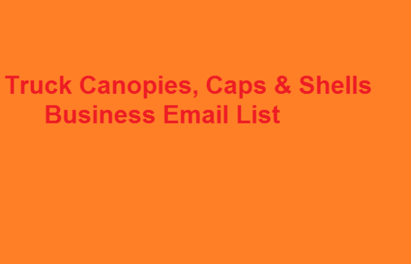 Truck Canopies, Caps & Shells Email Member Data