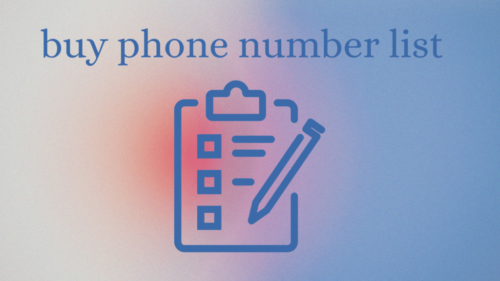 buy phone number list