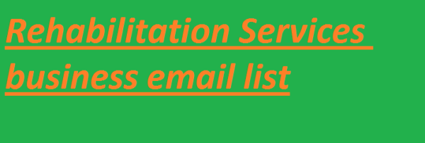 Rehabilitation Services Email Member Data